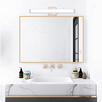 24" LED Vanity Light, 14W 5CCT Dimmable, Brushed Nickel | Wall Bar Light, Rust & Moisture Resistant, Dimmable 2700K-5000K, Energy-saving, moisture-proof, Dresser Bathroom over Mirror - color: Brushed Nickel, size: 24 inch 5CCTDimmable