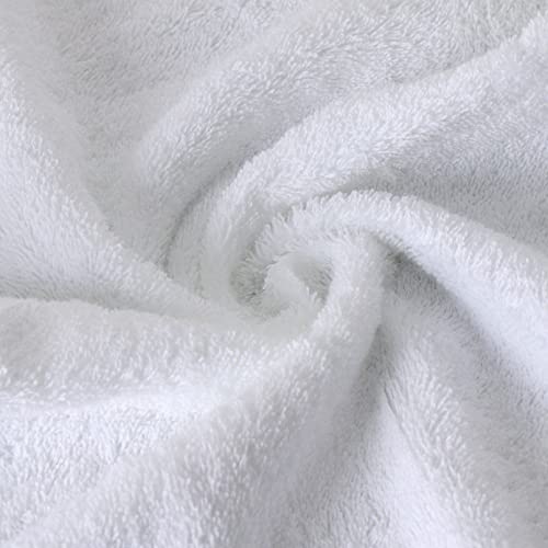 Luxury Bathroom Super Soft and Highly Absorbent Premium 100% Cotton Bath Towel Set for Gifts (White-C) - color: White-c