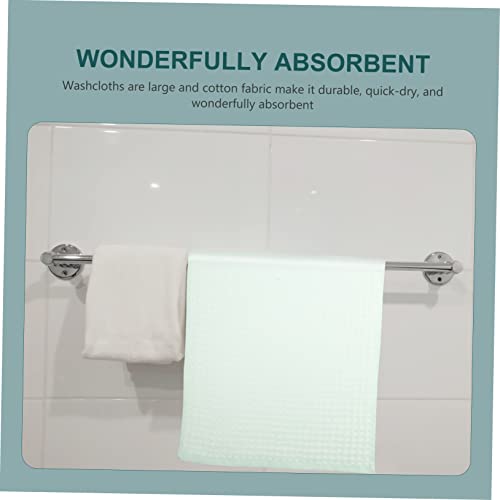 3pcs Absorbent Cotton Waffle Towels Lightweight Face and Bath Towels for Bathroom Spa Gym Quick Dry