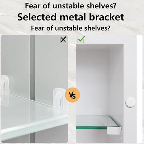 Bathroom Medicine Cabinet, 22x30 inch Medicine Cabinet with Mirror, Rectangular Beveled Frameless Mirror, Recess or Surface Mount Installation - size: CM1014-2230