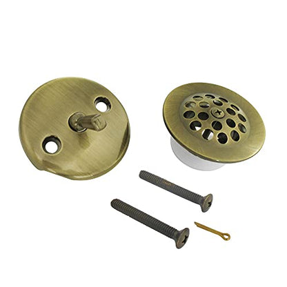 Kingston DTL5305A3 Trip Lever with Grid Conversion Kit, Antique Brass - color: Antique Brass