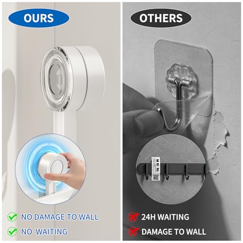 Suction Cup Soap Holder for Shower Wall, No Drilling Bar Soap Dish | No Drilling Self Adhesive, For Kitchen and Bathroom, Durable ABS Material, Easy Installation - size: Large&Small