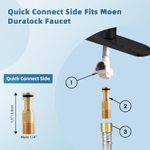 Universal Kitchen Sink Spray Attachment/Hose/Holder Set, Oil Rubbed Bronze | NSF/ANSI/CAN 372 Certified, Compatible with Moen/Delta Faucet, Kitchen Side Sprayer, Kitchen Sink Faucet Sprayer Replacement - color: Oil Rubbed Bronze, style: Sprayer Head/Hose/