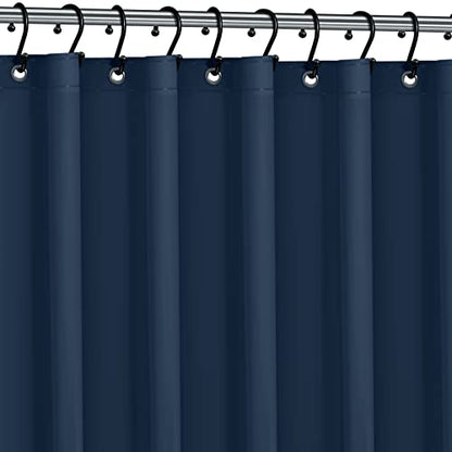 No Smell Shower Curtain Liner 72x72 Navy - PEVA Plastic Shower Curtain for Bathroom, PVC-Free Waterproof Navy Blue Shower Liner with Metal Grommets and Magnet-Weighted Bottom Hem - Washable Liner - color: Navy