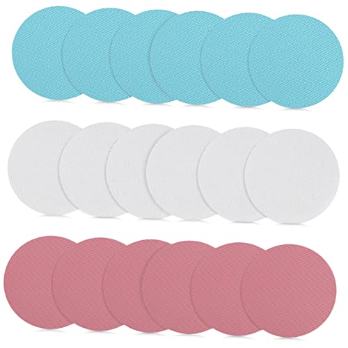 ULTECHNOVO 18Pcs Slip Shower Stickers Bathtub Decals for Safety Peva Adhesive Non Slip Strips Easy Installation for Bathroom Floors Stairs Mixed