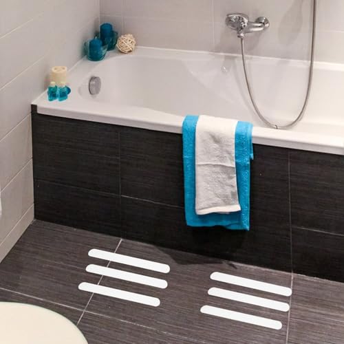 MAGICLULU 1set Self-Adhesive Strips for Bathtubs and Stairs Peva Non-Skid Tape Scraper and Easy to Install for Bathroom and Shower Safety