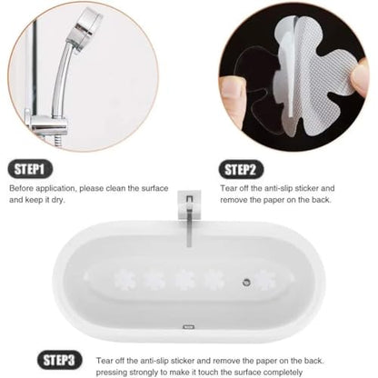 Anti Slip Shower Stickers Adhesive Strips with Scraper for Bathroom Bathtub Shower Floor Stairs 20pcs
