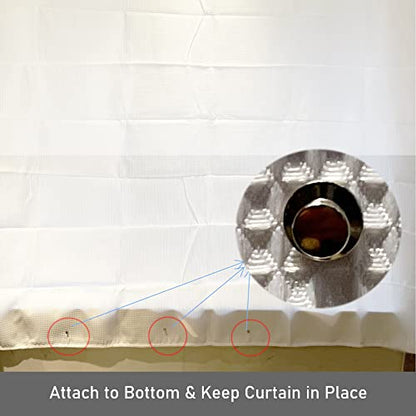 Shower Curtain Side Magnets to Keep Curtain Closed to the Wall | 8 Pcs Magnetic Clips Splash Guards for Side of Shower, Silver - size: Small