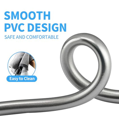 Extra Long Replacement Shower Hose Extension Handheld Shower Head Hose 70 Inches Flexible and Durable with Brass Insert and Nut - color: Silver, size: 70 Inches