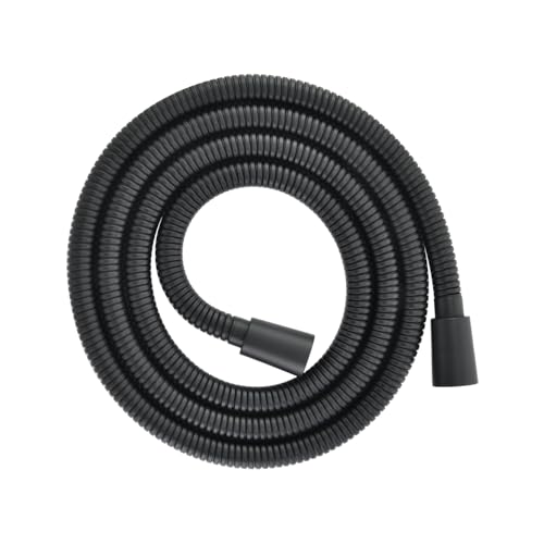 GRICH Shower Hose Extra Long: 71 Inch Metal Cord High-Density Anti-Leak Stainless Steel Shower Head Hose Replacement, Ultra-Flexible & Durable Bathroom Pipe with Solid Brass Insert & Nut, Matte Black - color: Matte Black