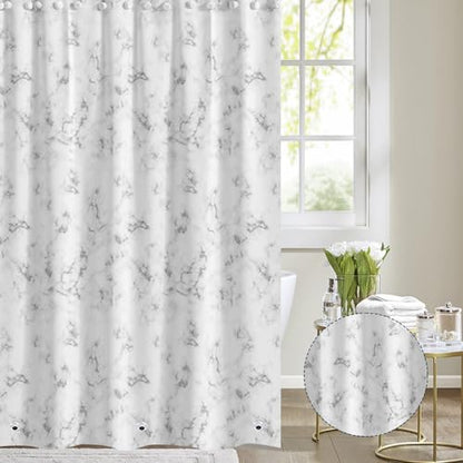 Plastic Shower Liner - Premium PEVA 4G Shower Curtain Liner with Rustproof Grommets and 3 Weighted Magnets, Waterproof Shower Curtains for Bathroom (Cloud Pattern) - color: Cloud Pattern, size: 71"W x 71"L (Pack of 1)
