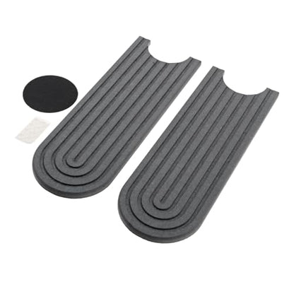 dophee Diatomite Fast Drying Stone Faucet Mat for Kitchen Sink, Dark Grey | Sink Tray Faucet Splash Guard Absorbent Mat for Bathroom Counter, 23.3"x3.9" - color: Dark Gray