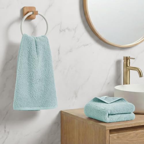 REDKISS 2-Pack Luxury Hand Towels, 16x32 Inch 450G 100% Cotton, Green Quick-Dry Bathroom & Kitchen Towels, Super Soft and Highly Absorbent - color: Green, size: hand towel set of 2