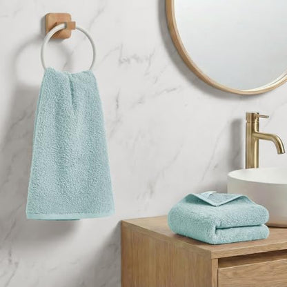 REDKISS 2-Pack Luxury Hand Towels, 16x32 Inch 450G 100% Cotton, Green Quick-Dry Bathroom & Kitchen Towels, Super Soft and Highly Absorbent - color: Green, size: hand towel set of 2