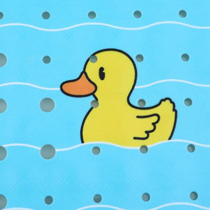 Bath Mat for Tub Non Slip Baby Kids Bathtub Mat Extra Long 40X16 Inch Blue Toddler Shower Mat Anti Slip Tub Mat with Suction Cups & Drain Holes, Machine Washable,Duck - color: Blueducks