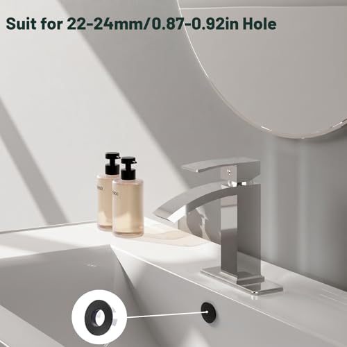 2 Pack Bathroom Sink Overflow Cover, Matte Black | Sink Overflow Hole Cover, Basin Vanity, Ceramic Vessel, Kitchen Trim Replacement, Dual Layer Insert - color: Matte Black