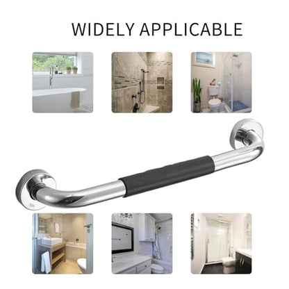 BRRNOO Suction Cups, Shower Heavy Duty Shower Handle Removable Bath Handrails Bathroom Grab Bar Grab Bars for Bathtubs and Showers for Seniors and Elderly, Bathroom Safety Grip (43cm)