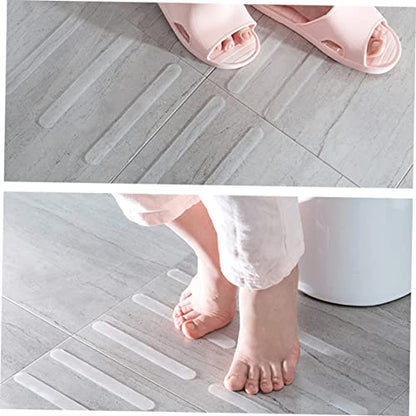 OUNONA 15Pcs Anti-Slip Tape Sticker, EVA Bathroom Safety Strips | Easy to Install, White Elegant Finish, Doorway and Corridor Use, Prevents Slipping