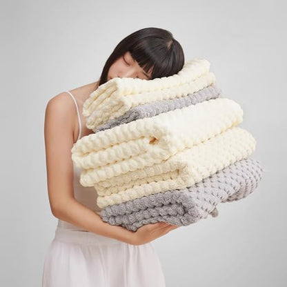 6 Piece Bath Towel Set, 40"x80" Microfiber Bath Sheets, Beige | Microfibers，Extra-large size，Quick dry，Highly Absorbent，Big and Tall users，2Bath towels 2Hand towels 2Washcloths - color: Beige, size: Bath Sheet Set-6PCS