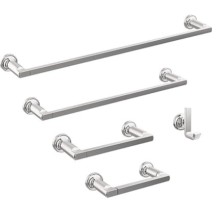 DELTA FAUCET 78908 Tetra 8 in. Hand Towel Bar Bath Hardware Accessory in Polished Chrome (Pack of 3) - color: Polished Chrome, size: 8 inch (Pack of 3)