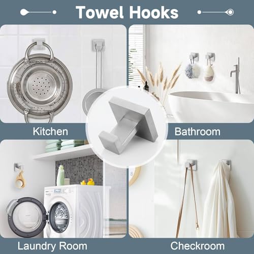 10-Piece Bathroom Hardware Accessories Set-Brushed Nickel Towel Bar, Holder & Racks-SUS304 Stainless Steel-Wall Mounted,23.6-Inch - color: Brushed Nickel, size: 10 Pcs