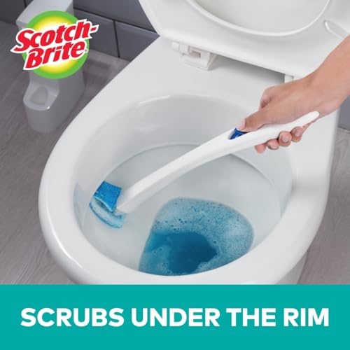 Scotch-Brite Disposable Toilet Cleaner Refill Pads, Disposable Refills with Built-In Bleach Alternative, Removes Rust & Hard Water Stains, 40 Disposable Refills