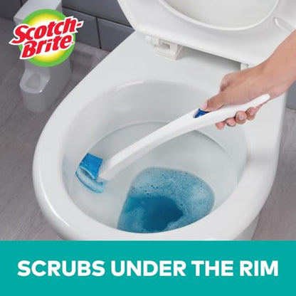 Scotch-Brite Disposable Toilet Cleaner Refill Pads, Disposable Refills with Built-In Bleach Alternative, Removes Rust & Hard Water Stains, 40 Disposable Refills