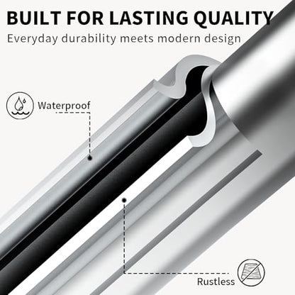 Adhesive Towel Holder for Bathroom Polished Chrome No Drill Hand Towel Ring Stainless Steel and Zinc Alloy Self Adhesive Towel Hanger for Bath, Kitchen - color: Polished Chrome
