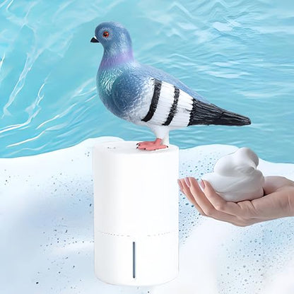 Peace Bird Foam Soap Dispenser-Pigeon and Bald Eagle Shaped Foam Hand Washer, Suitable for Kitchen and Bathroom, Automatic Liquid Soap Dispenser, Touchless Battery Powered Hand Washer (Pigeon (Gray)) - color: Pigeon (Gray)
