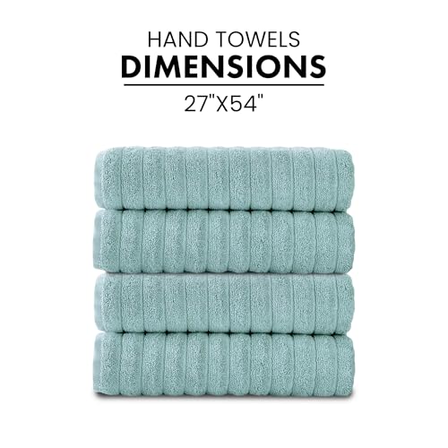 CTT Premium 4 Pack Bath Towels Set, Made with 100% Turkish Cotton, Spa & Hotel, Quick Drying Towels, Absorbent & Comfy | 27"x54" (SPA Green - color: Spa Green, size: 4-Piece Bath Towel Set