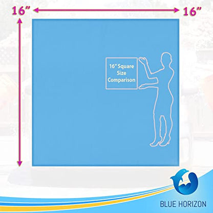 Microfiber Cleaning Towels, Pack of 24, Ultra Soft Plush Washcloth, All Purpose Premium Microfiber Detailing Cleaning Cloths Reusable Shop Towels (16" x 16", Sky Blue) - color: Sky Blue