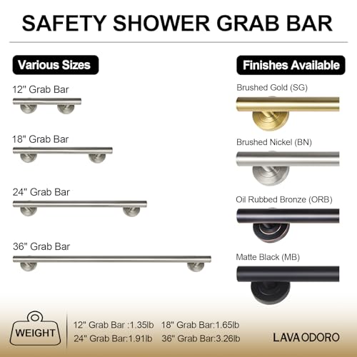 Handle bar (1, Brushed Nickel, 24 Inch) - color: Brushed Nickel, size: 24 Inch