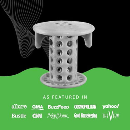 SinkShroom The Revolutionary Sink Drain Protector Hair Catcher/Strainer/Snare, Gray - color: Gray