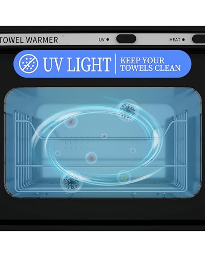 Towel Warmer, Hot Towel Warmers Spa, 8L Professional Mini Towel Warmer, Towel Warmer for Facials. (Black)