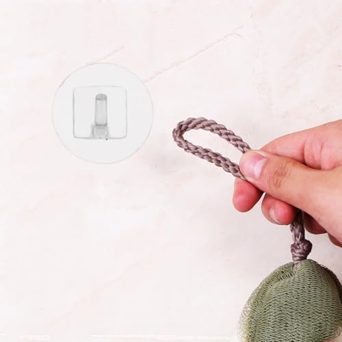 COHEALI Strong Adhesive Wall Hooks for Hanging Towels, Self-Adhesive Waterproof Hooks for Bathroom and Kitchen, 20pcs Set, No Drilling Required, Sturdy Home Storage Solution