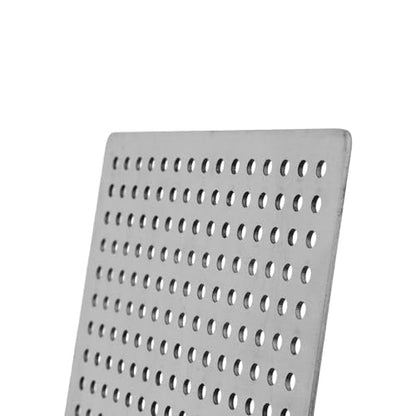 Square Drain Cover Grates,3.85" x 3.85" 304 Stainless Steel Drainage Grate Cover Replacement Floor Drain Strainer for Shower, Bathroom Floor, Balcony, and Outdoor Garden Drains - size: 3.85" x 3.85"