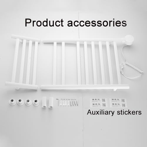 Wall Mounted Towel Warmer Rack, 8 Bars Heated Towel Warmer Rack with Intelligent Digital Display,Built-in Smart Timer,104℉-149℉, with Top Shelf for Bathroom (White)