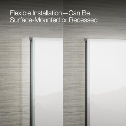 Kohler Frameless Bathroom Mirror Medicine Cabinet, 20 in x 26 in - size: 20 in. x 26 in., style: Beveled Edge