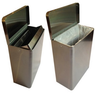 Surface Mount Sanitary Napkin Receptacle liner, TD1010, (1 Roll, 50 bags)