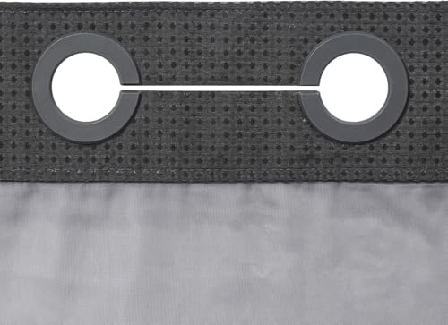 River Dream Heavyweight No Hooks Required Dotted Waffle Weave Shower Curtain with Snap in Liner - 71W x 74H,Hotel Grade,Spa Like Bath Curtain,Graphite Grey - color: Graphite Grey, size: 71"W x 74"L (Pack of 1)