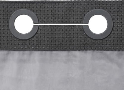 River Dream Heavyweight No Hooks Required Dotted Waffle Weave Shower Curtain with Snap in Liner -Extra Long 71W x 86H,Hotel Grade,Spa Like Bath Curtain,Graphite Grey - color: Graphite Grey, size: 71"W x 86"L (Pack of 1)