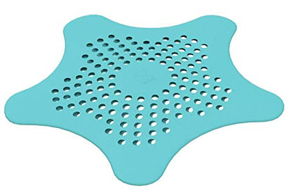 Umbra Starfish Hair Catcher, Suction Cup Drain Cover, 6-Inch, Surf Blue - color: Surf Blue