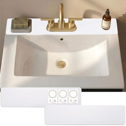 Customizable Faucet Mat Kitchen: AHA HOMEWARE Diatomite Rubber Kitchen Sink Splash Guard, Absorbent, Cuttable 2-PACK (Light Gray, 24") - color: Light Gray, size: 24" x 24"