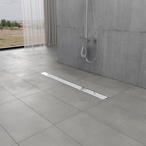 Kingston BSF2821 Stainless Steel Linear Shower Drain, Polished Chrome - color: Polished Chrome