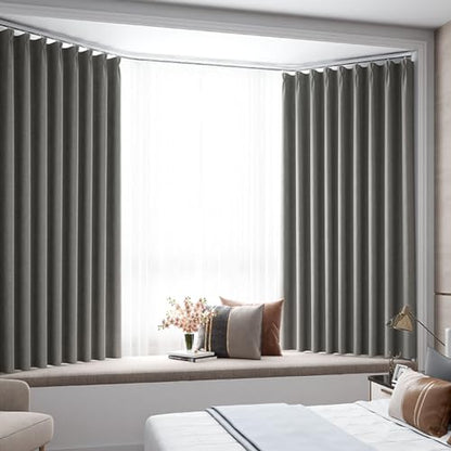 Ceiling Curtain Track Flexible Bendable, 2 Meters | PVC White Curtain Rail Set, For Curtain, Window, Shower, RV, Camper, Room Divider, Hospital, Bay Window - size: 2 Meters