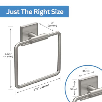 Gatco 5622 Mode Towel Ring, Satin Nickel - color: Satin Nickel, style: Mode