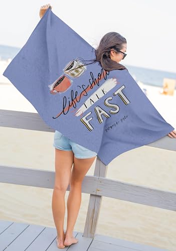 Jay Franco Gilmore Girls Bath Pool Beach Towel - Blue Super Soft & Absorbent 100% Cotton Towel, Measures 28 x 58 - color: Blue