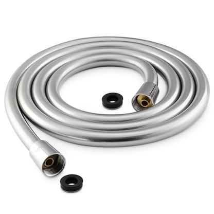 Extra Long Replacement Shower Hose Extension Handheld Shower Head Hose 70 Inches Flexible and Durable with Brass Insert and Nut - color: Silver, size: 70 Inches