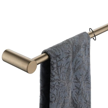 JQK Towel Bar Champagne Bronze, 18.5 Inch 304 Stainless Steel Thicken 0.8mm 2 Pieces Towel Rack Bathroom Wall Mount, Useable Length 16 Inch, TB610L16-CB - color: Champagne Bronze, size: 16.5 Inch