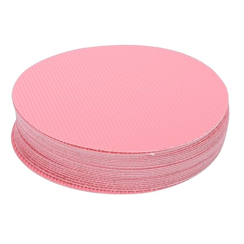 Greensen 24-Pack PEVA Anti-Slip Shower Stickers for Bathtubs, Showers & Stairs – Pink, Easy-Apply Adhesive - color: Pink